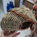 Hand-Woven Grass Bird Nest - Small Parrot & Canary Outdoor Hanging Hut photo review