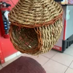 Hand-Woven Grass Bird Nest - Small Parrot & Canary Outdoor Hanging Hut photo review