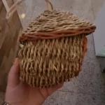 Hand-Woven Grass Bird Nest - Small Parrot & Canary Outdoor Hanging Hut photo review