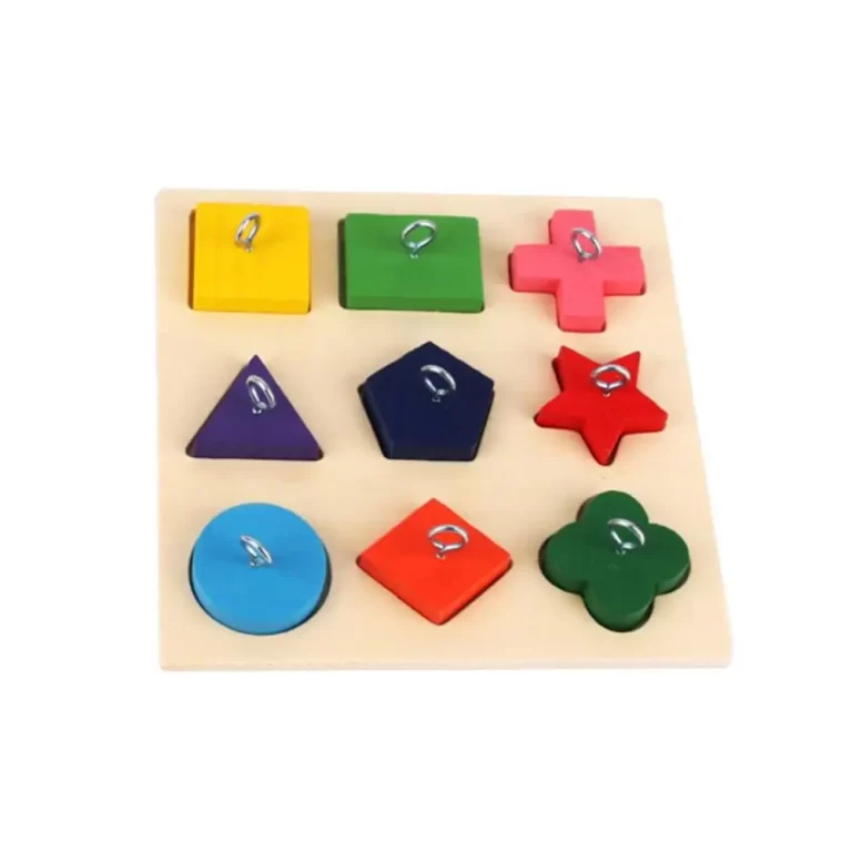 9 Grid Parrot IQ Training Toy - Colorful Wooden Blocks for Safe, Tasteless Pet Education photo review