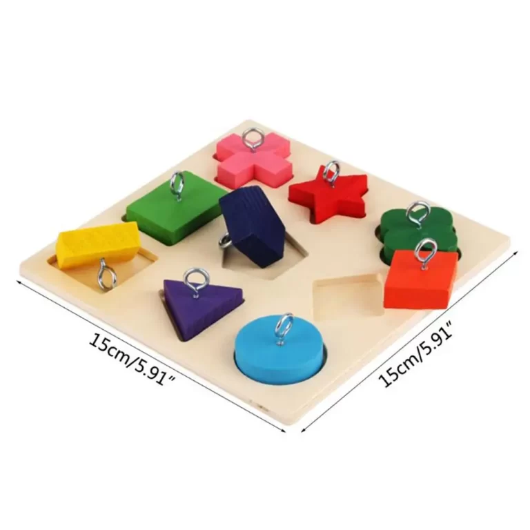 9 Grid Parrot IQ Training Toy - Colorful Wooden Blocks for Safe, Tasteless Pet Education photo review