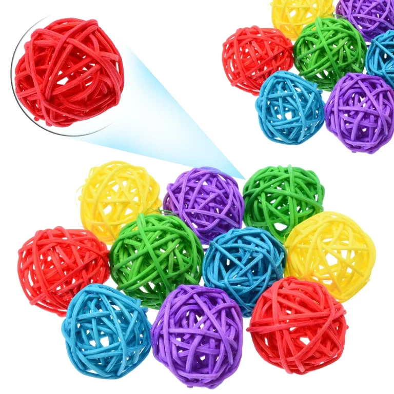 10pcs Multicolor Sepak Takraw Bird Chew Toy - Pet Bird Scratching & Chewing Supplies photo review