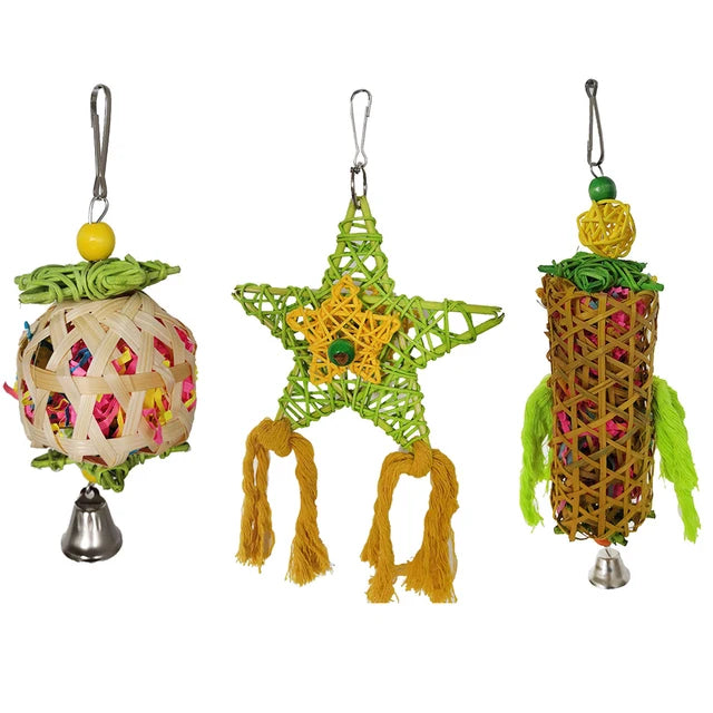 Cardboard Chew Toy for Parrots & Parakeets - Perfect for Large & Small Birds