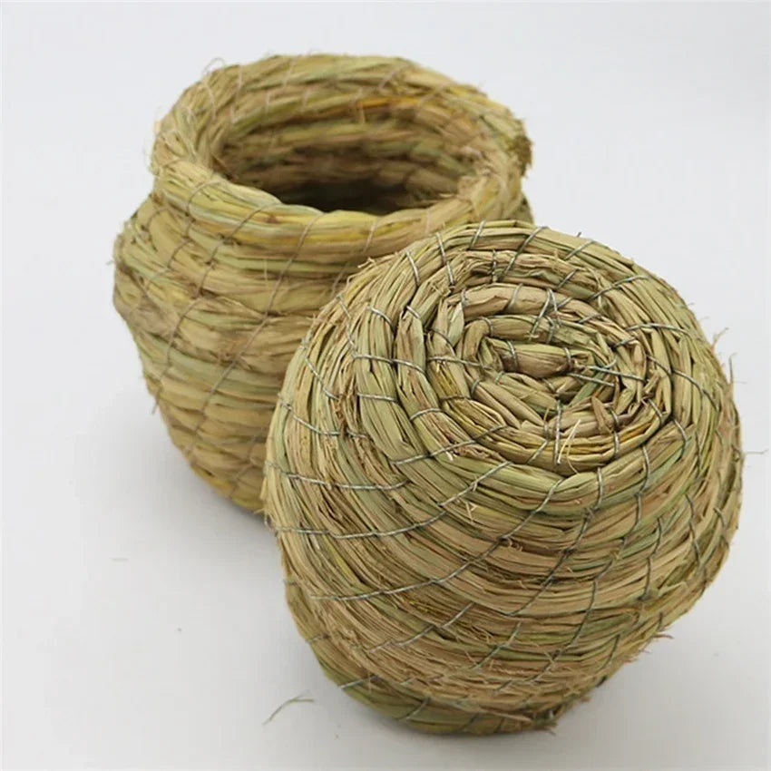 天然手工稻草鳥巢－鸚鵡、鴿子的舒適住所，庭院裝飾