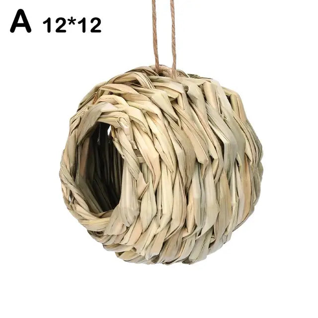 Handwoven Straw Bird Nest