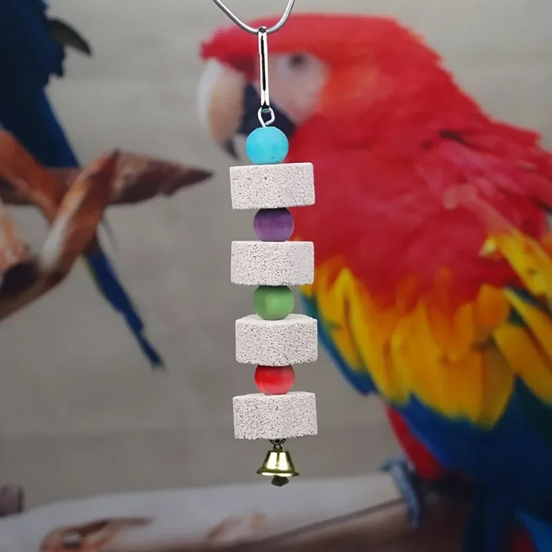Flower-Shaped Bird Molar Toy - Grinding Stone for Parrots & Small Birds