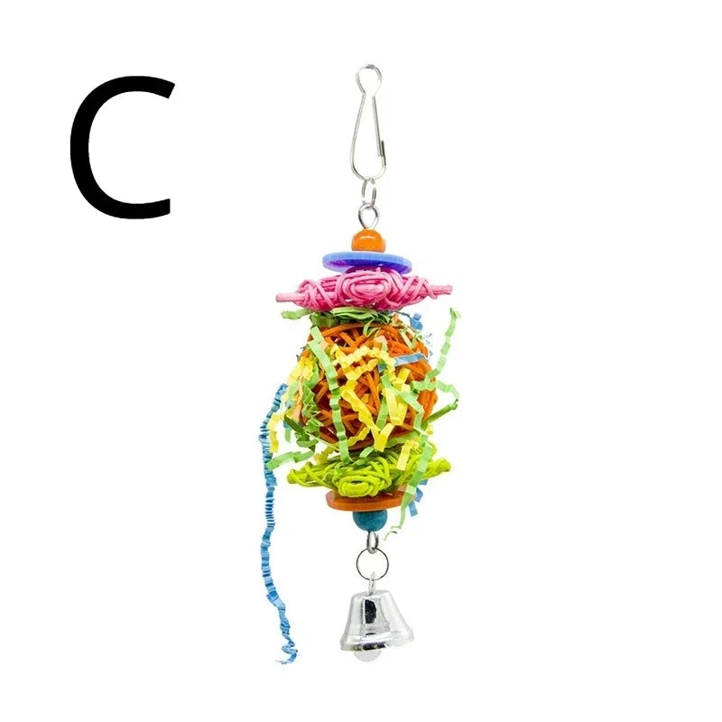 Parrot Chew Toy - Bird Bite Toy, Pet Interaction & Entertainment