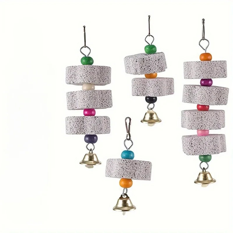 Flower-Shaped Bird Molar Toy - Grinding Stone for Parrots & Small Birds