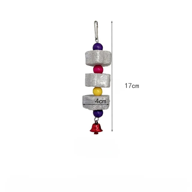 Flower-Shaped Bird Molar Toy - Grinding Stone for Parrots & Small Birds
