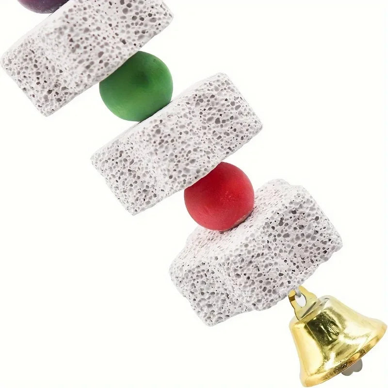 Flower-Shaped Bird Molar Toy - Grinding Stone for Parrots & Small Birds