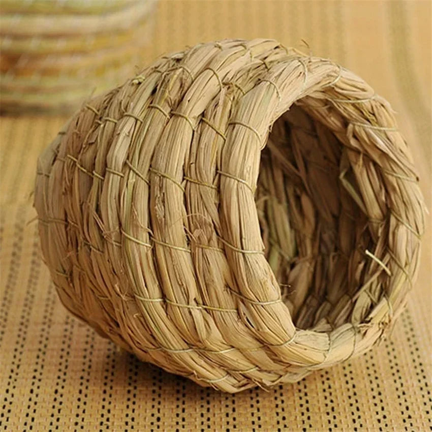 天然手工稻草鳥巢－鸚鵡、鴿子的舒適住所，庭院裝飾