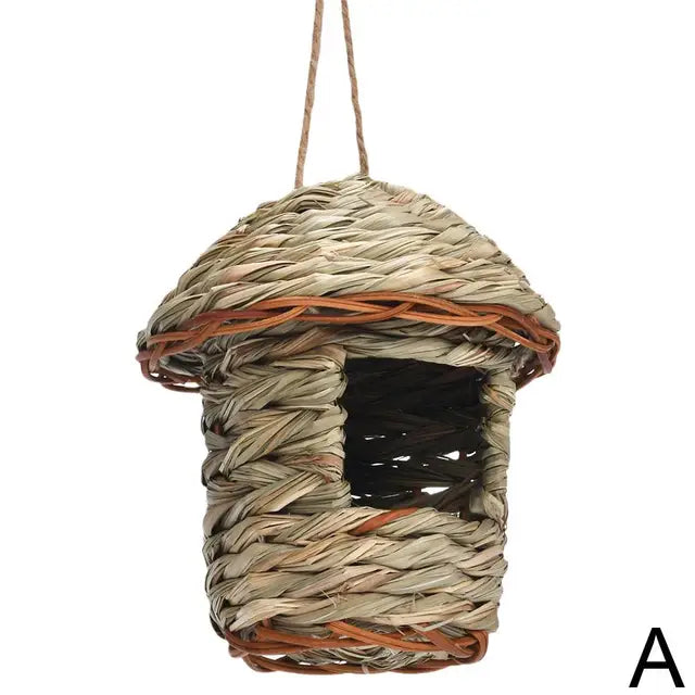 Handwoven Straw Bird Nest