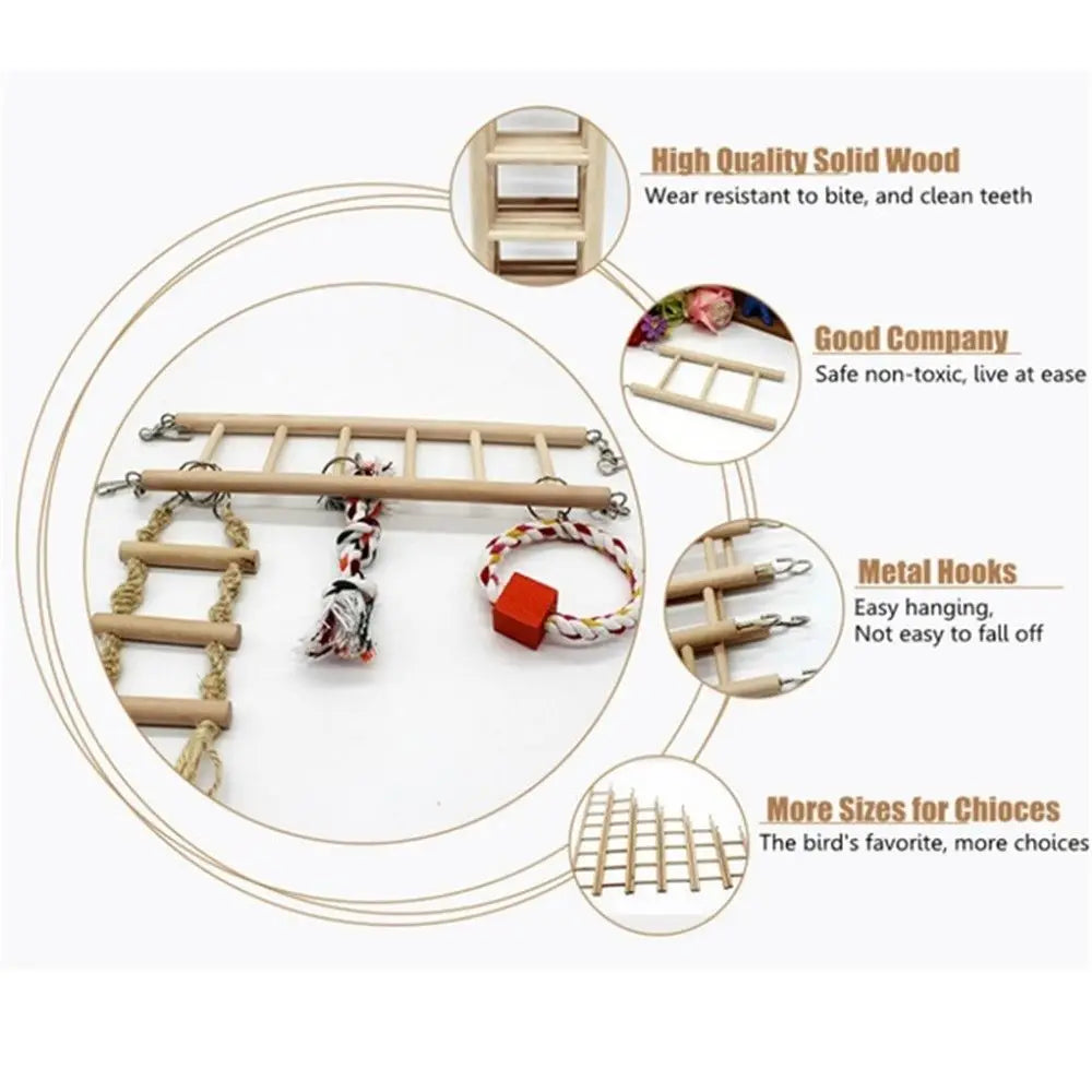 Bird cage ladder - suitable for parrots and hamsters to climb