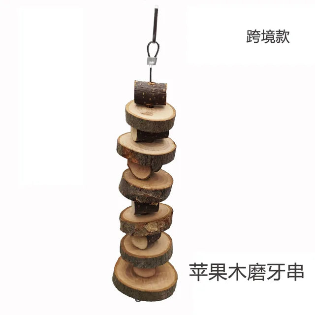 Parrot Chew Toy - Cotton Rope Bite Bridge for Birds Cage Activity