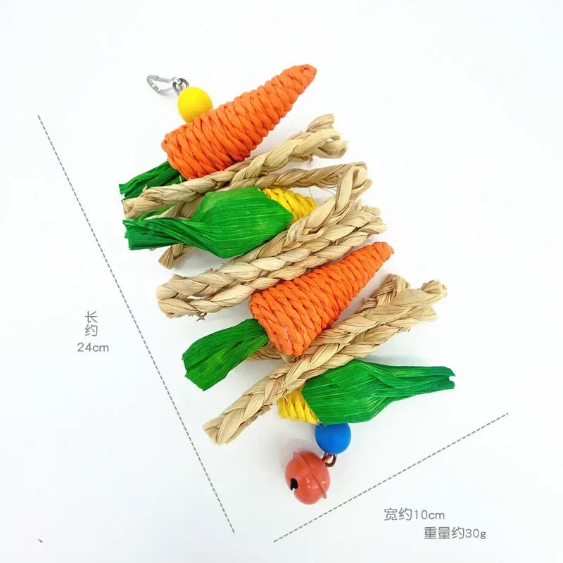 Bird chew toys - parrot, hamster, rabbit chew rope