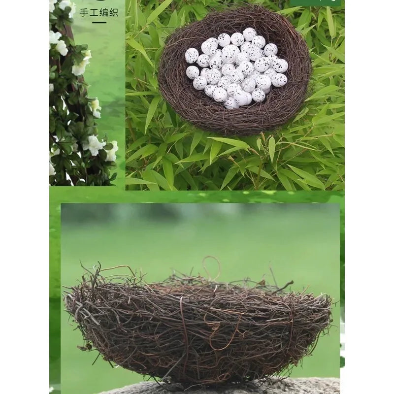 圓形藤製鳥巢