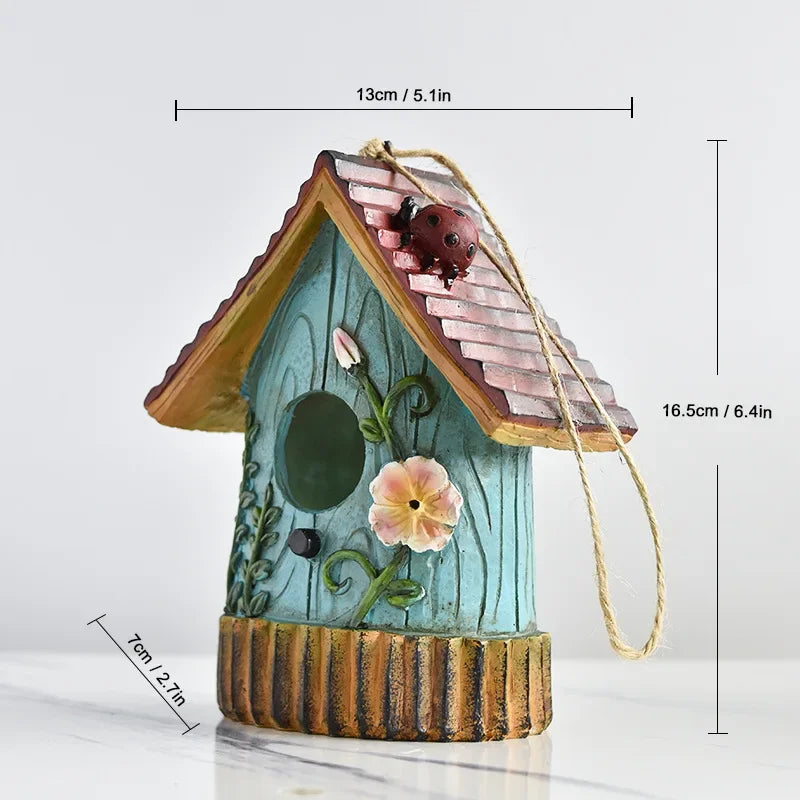 Outdoor Bird Houses - Decorative Courtyard & Garden Wall Hanging