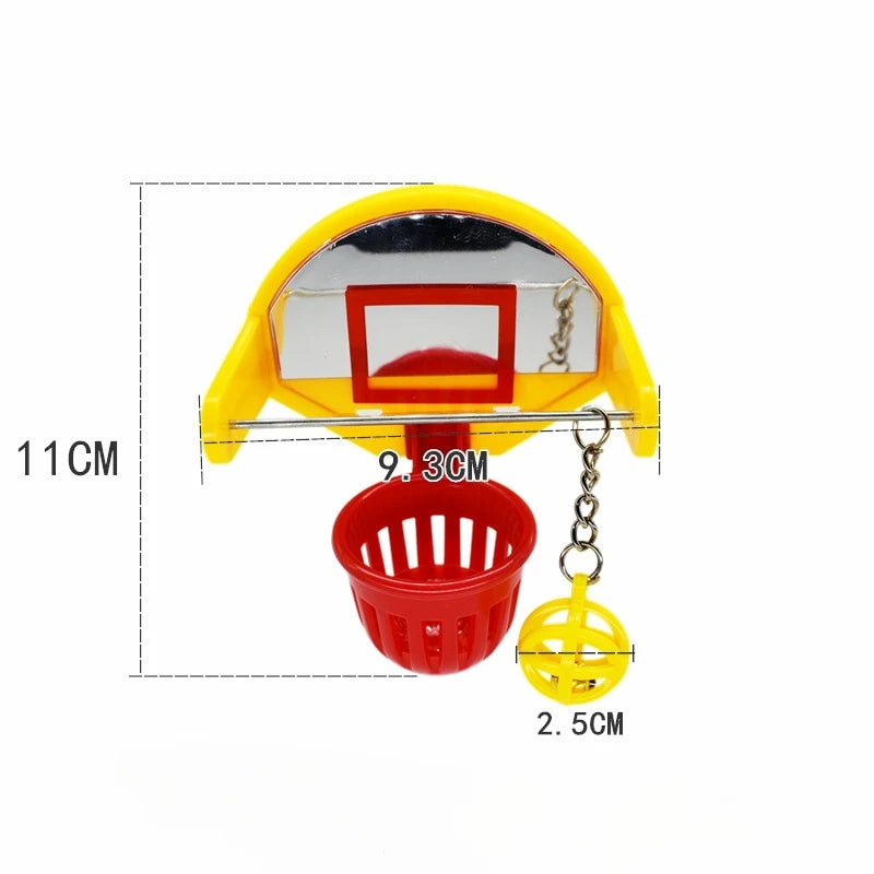 Parrot Basketball Shooting Toy - Bird Intelligence Training Toy Bird Cage Accessories