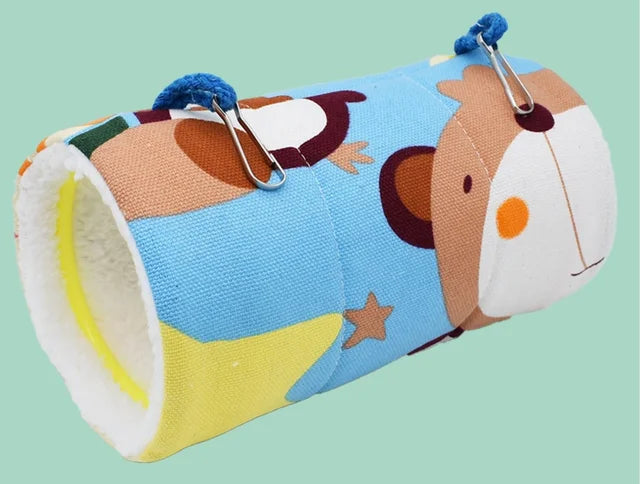 Winter Bird Hammock - Warm Plush Nest Tent, Hideout for Parrot & Small Pet