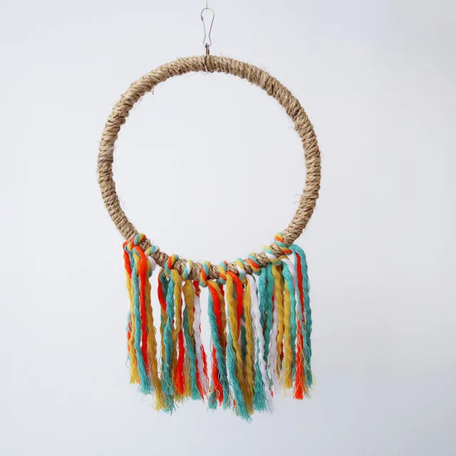 Parrot Chew Toy - Cotton Rope Bite Bridge for Birds Cage Activity