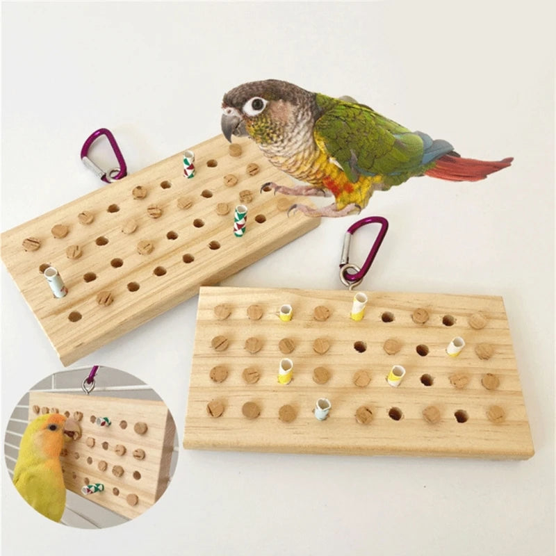 鳥類啃咬玩具－適合小型鳥類、虎皮鸚鵡的天然磨牙吊掛玩具