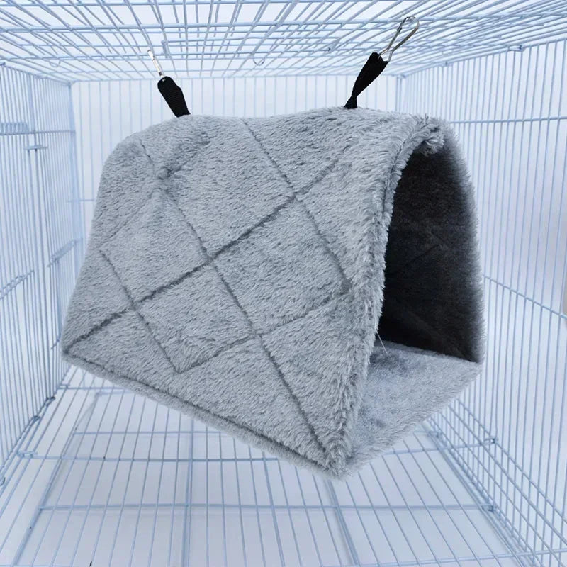 Pet Bird Hammock - Warm Hanging Tent Bed, Bird Cage Accessory