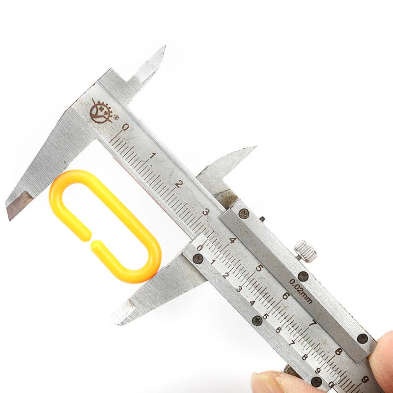 100PCS Rainbow C-Clips - Ideal for Sugar Glider, Rat, Parrot Swing & Climbing Chain Cage Toy