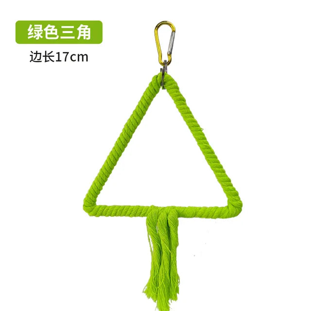 Parrot Chew Toy - Cotton Rope Bite Bridge for Birds Cage Activity