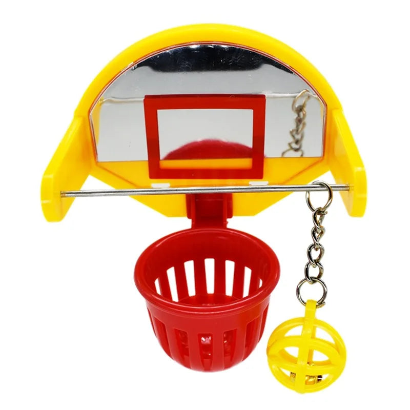 Parrot Basketball Shooting Toy - Bird Intelligence Training Toy Bird Cage Accessories