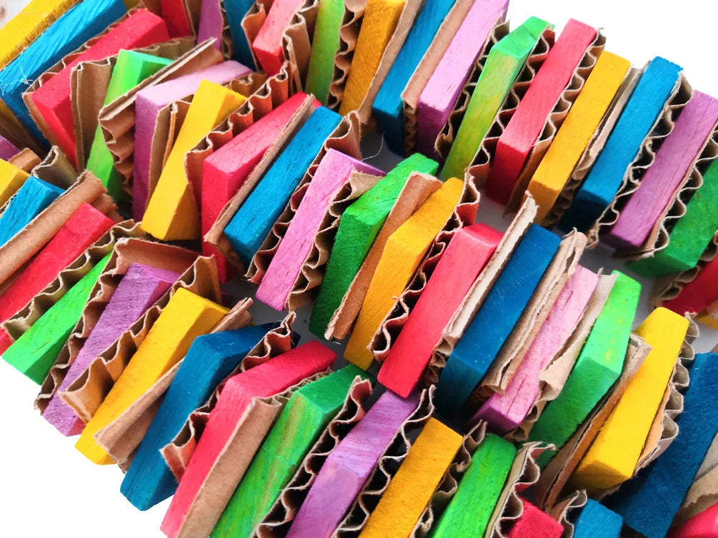 Cardboard Chew Toy for Parrots & Parakeets - Perfect for Large & Small Birds
