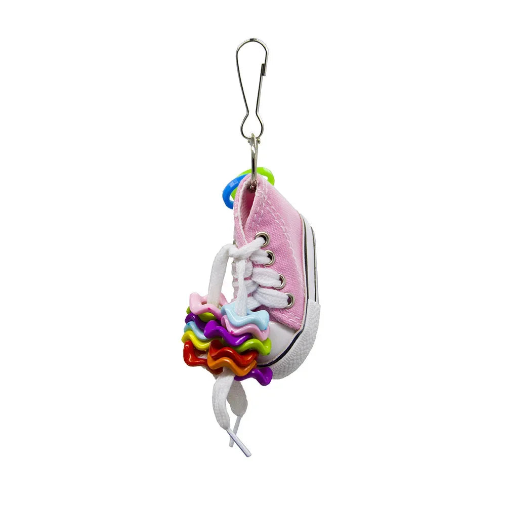 Mini Canvas Shoes Bird Toy - Fun Play & Decoration for Parrots