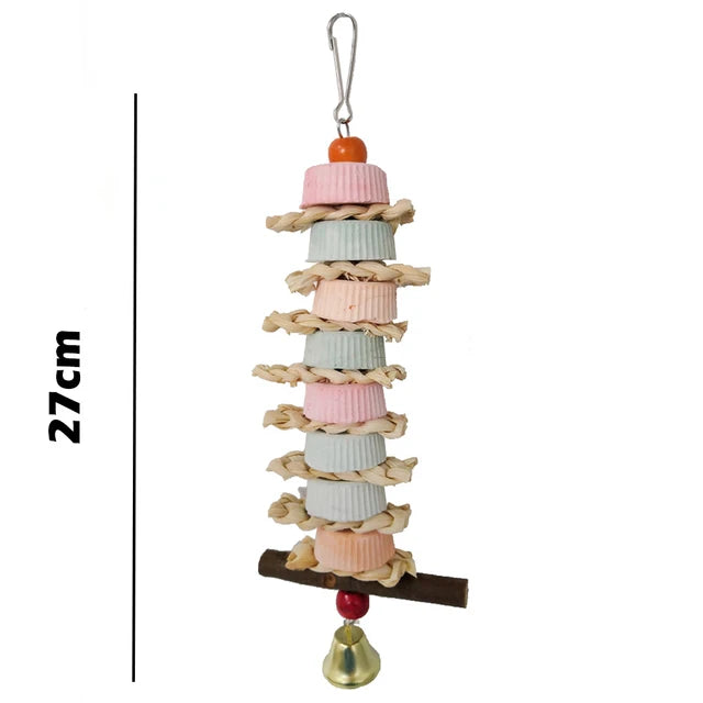 Cardboard Chew Toy for Parrots & Parakeets - Perfect for Large & Small Birds