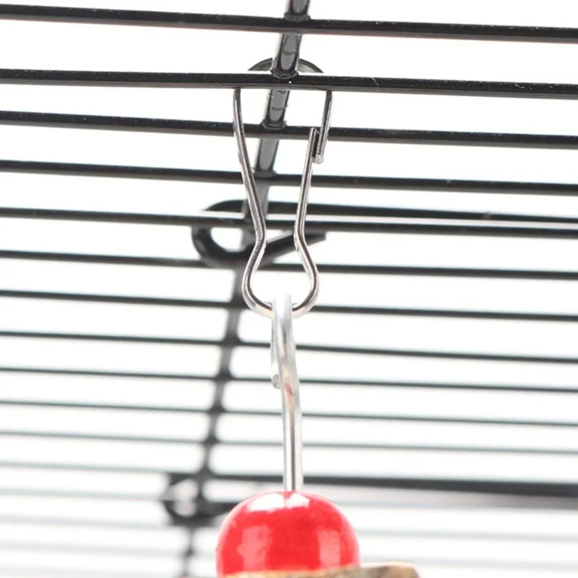 Natural Wooden Bird Cage Toy - Parrot Chew Toy, Hang Style Parakeet Toy, Bird Supplies