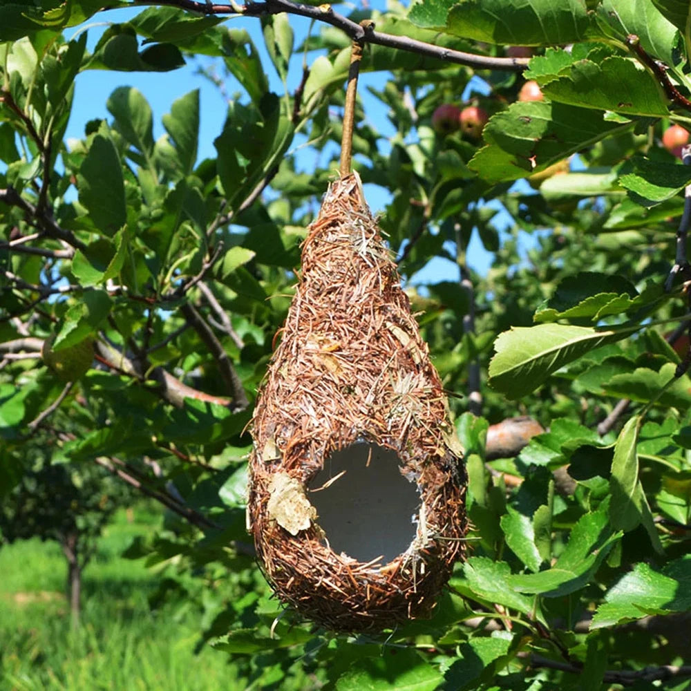 Grass Bird House - Hand-Woven, Hummingbird Nest, Yard Decor, 1/2PCS Pack