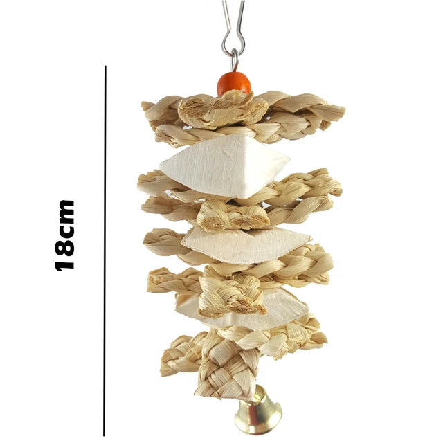 Cardboard Chew Toy for Parrots & Parakeets - Perfect for Large & Small Birds