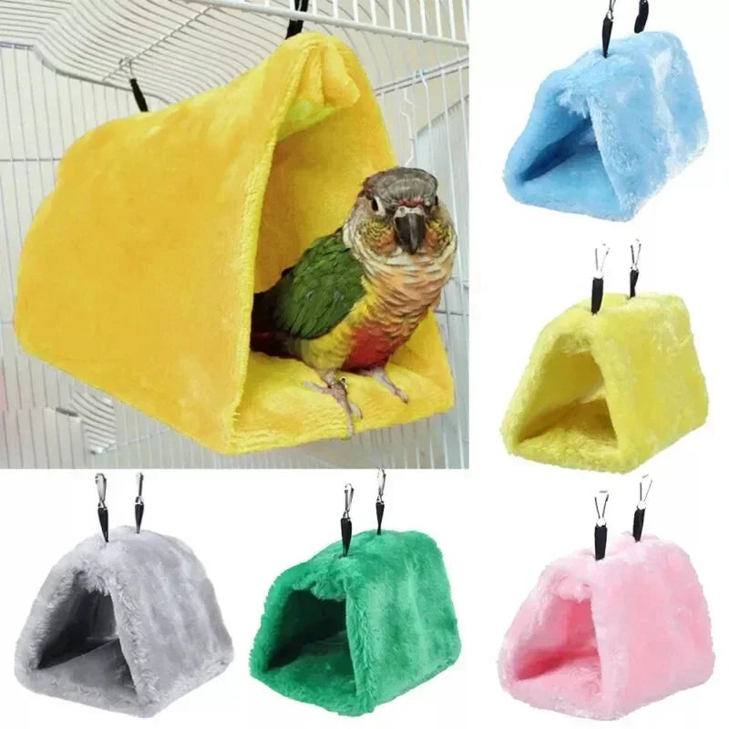 Pet Bird Hammock - Warm Hanging Tent Bed, Bird Cage Accessory