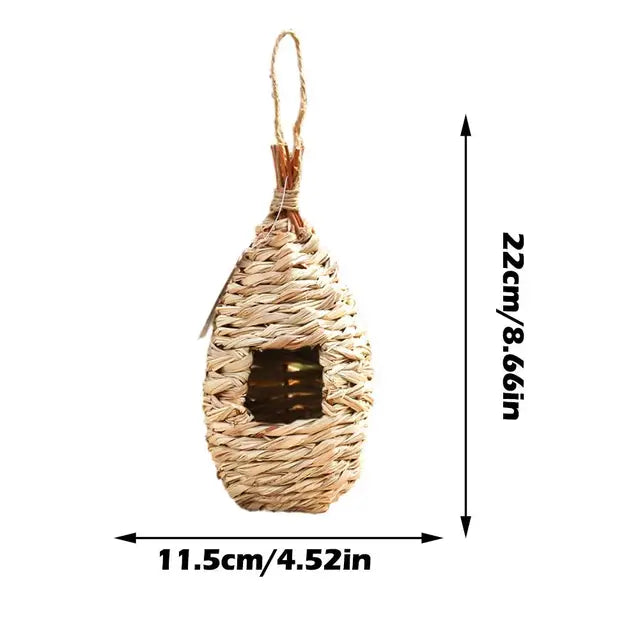 Handwoven Straw Bird Nest