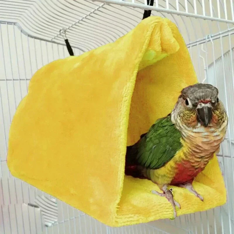 Pet Bird Hammock - Warm Hanging Tent Bed, Bird Cage Accessory