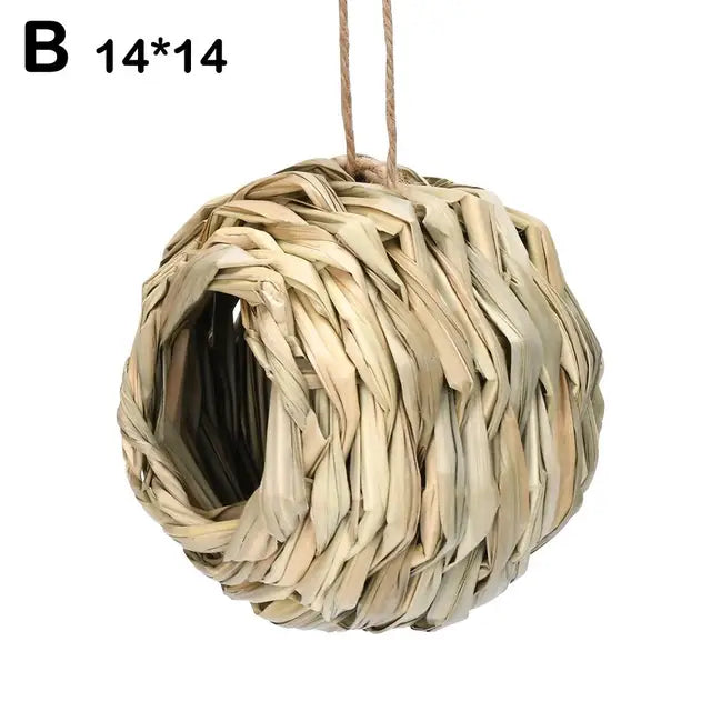 Handwoven Straw Bird Nest