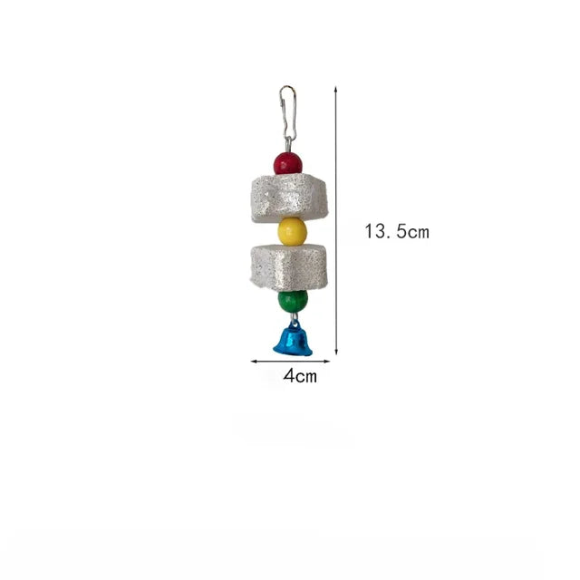 Flower-Shaped Bird Molar Toy - Grinding Stone for Parrots & Small Birds