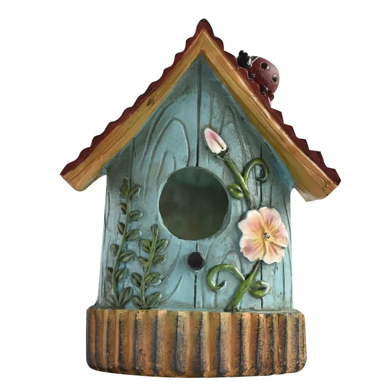 Outdoor Bird Houses - Decorative Courtyard & Garden Wall Hanging