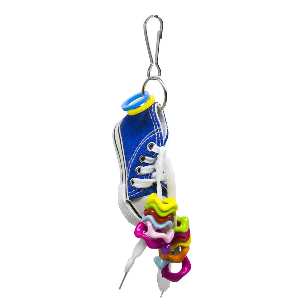 Mini Canvas Shoes Bird Toy - Fun Play & Decoration for Parrots