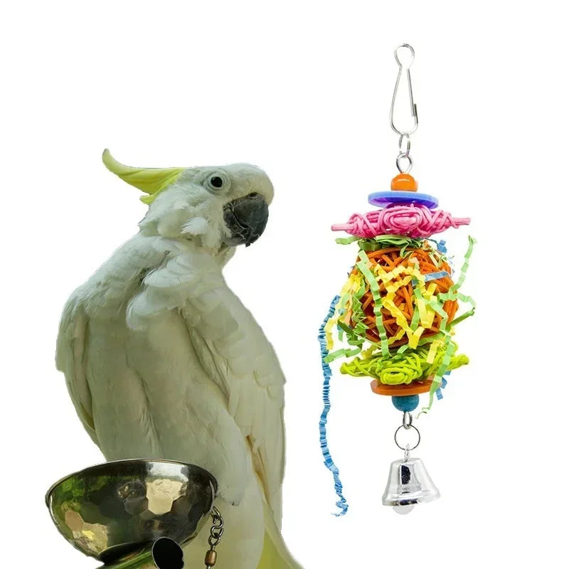 Parrot Chew Toy - Bird Bite Toy, Pet Interaction & Entertainment