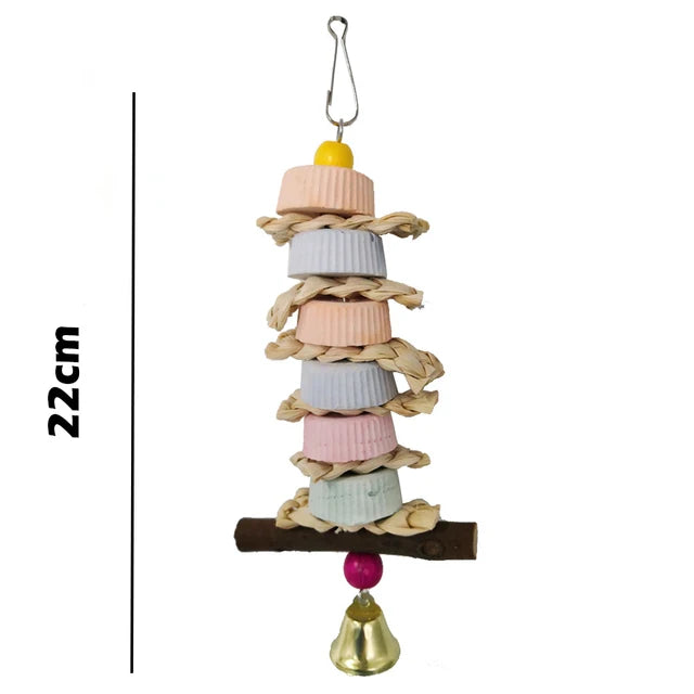 Cardboard Chew Toy for Parrots & Parakeets - Perfect for Large & Small Birds